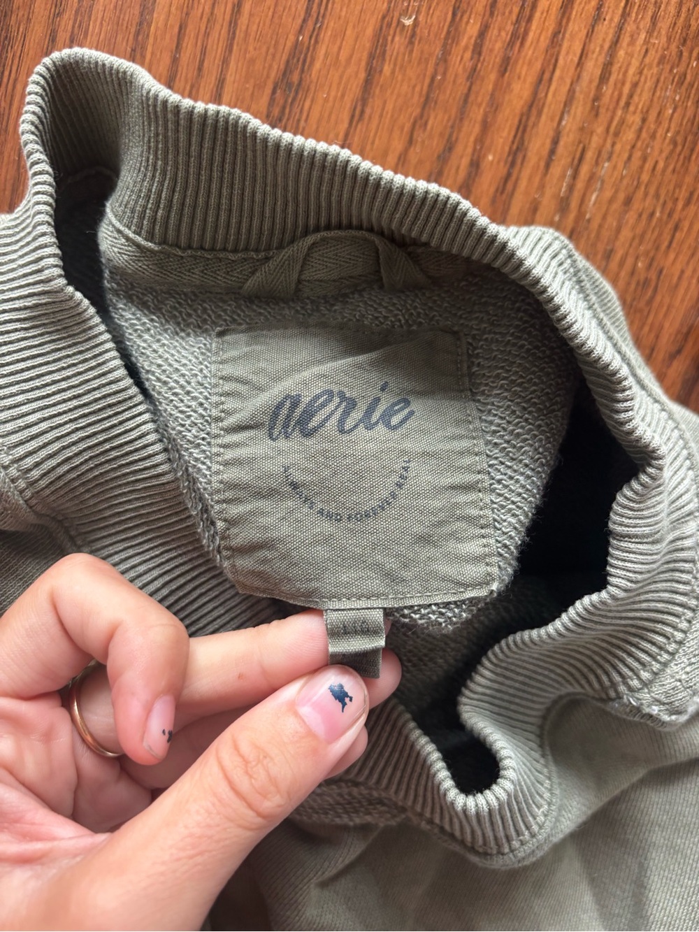 Aerie Halloween big chill crew sweatshirt oversized "If you got it haunt it" L - Picture 8 of 8